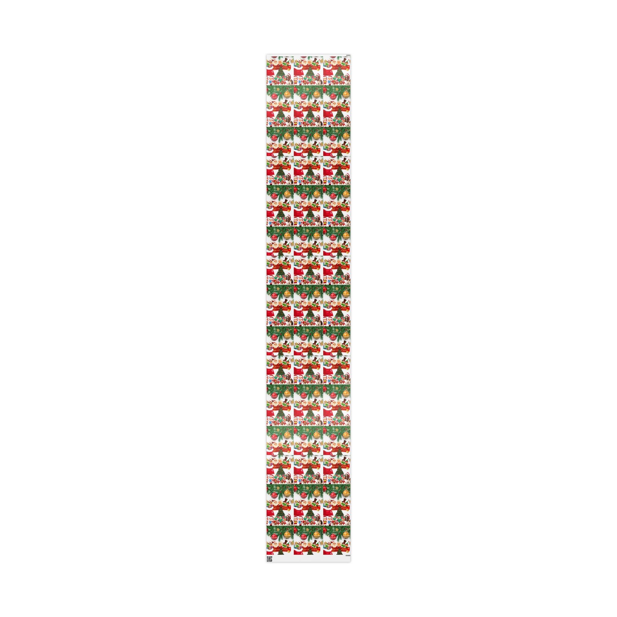 Festive Christmas Wrapping Paper, Holiday Gift Wrap, Santa Design, Party Supplies, Seasonal Decorations, Eco-friendly Paper