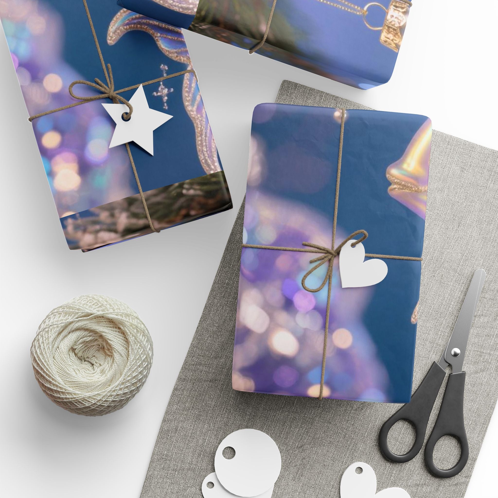 Festive Christmas Wrapping Paper, Holiday Gift Wrap, Santa Design, Party Supplies, Seasonal Decorations, Eco-friendly Paper