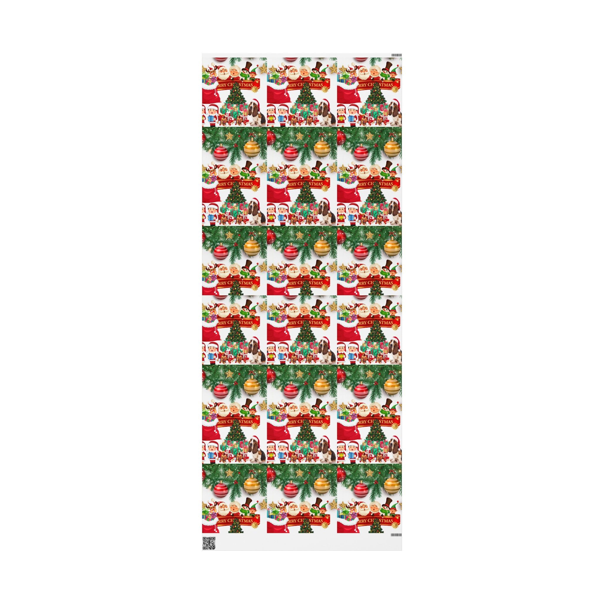 Festive Christmas Wrapping Paper, Holiday Gift Wrap, Santa Design, Party Supplies, Seasonal Decorations, Eco-friendly Paper