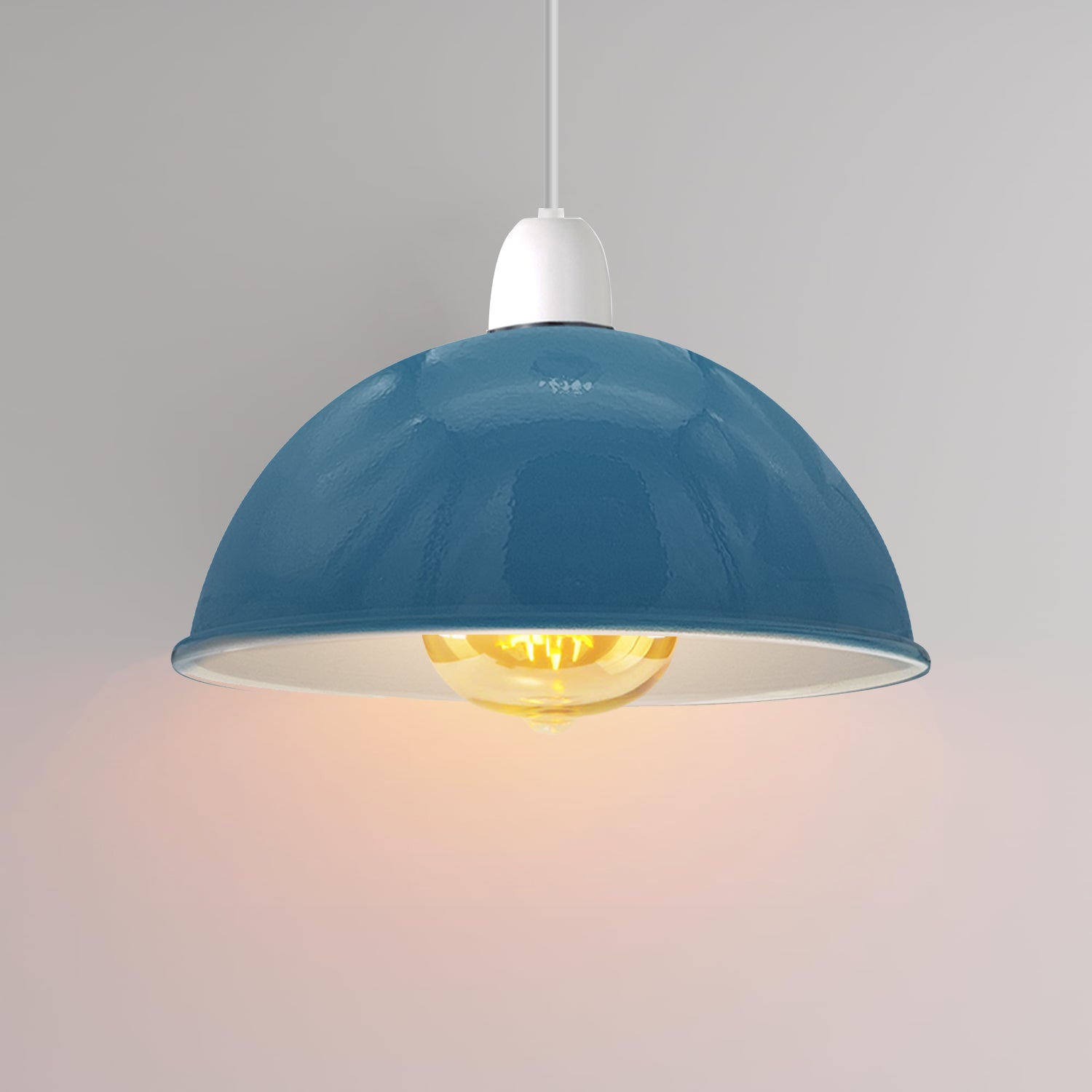 Modern Ceiling Light Shade Metal Dome ~1890