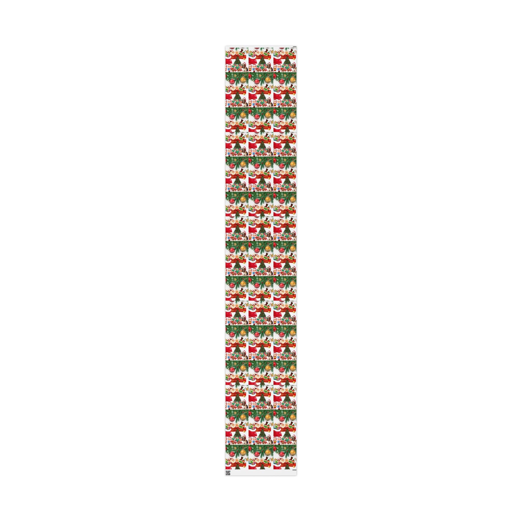 Festive Christmas Wrapping Paper, Holiday Gift Wrap, Santa Design, Party Supplies, Seasonal Decorations, Eco-friendly Paper