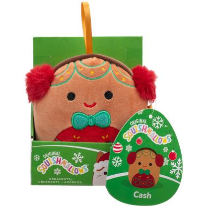 Squishmallows Cash, a mézeskalács karácsonyi dísz (196566445017)