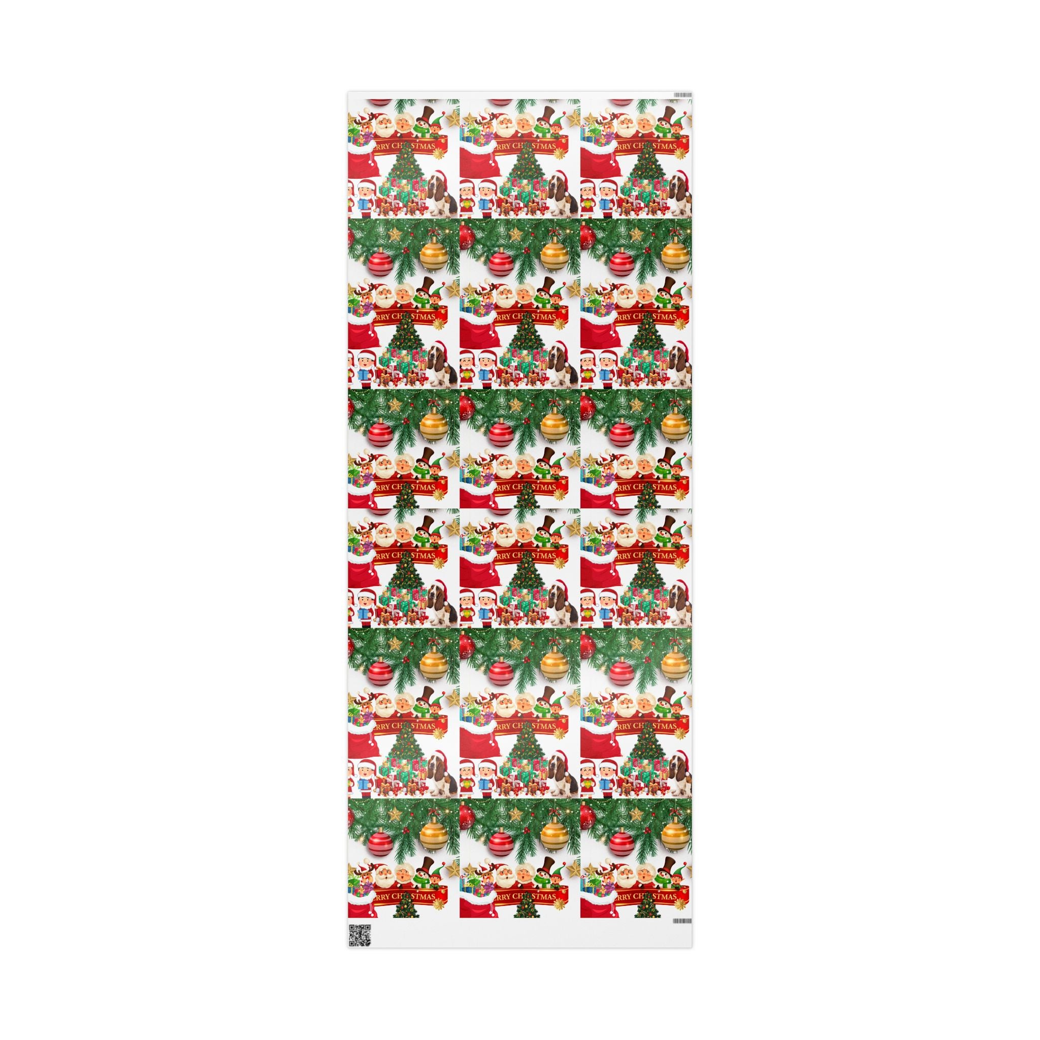 Festive Christmas Wrapping Paper, Holiday Gift Wrap, Santa Design, Party Supplies, Seasonal Decorations, Eco-friendly Paper