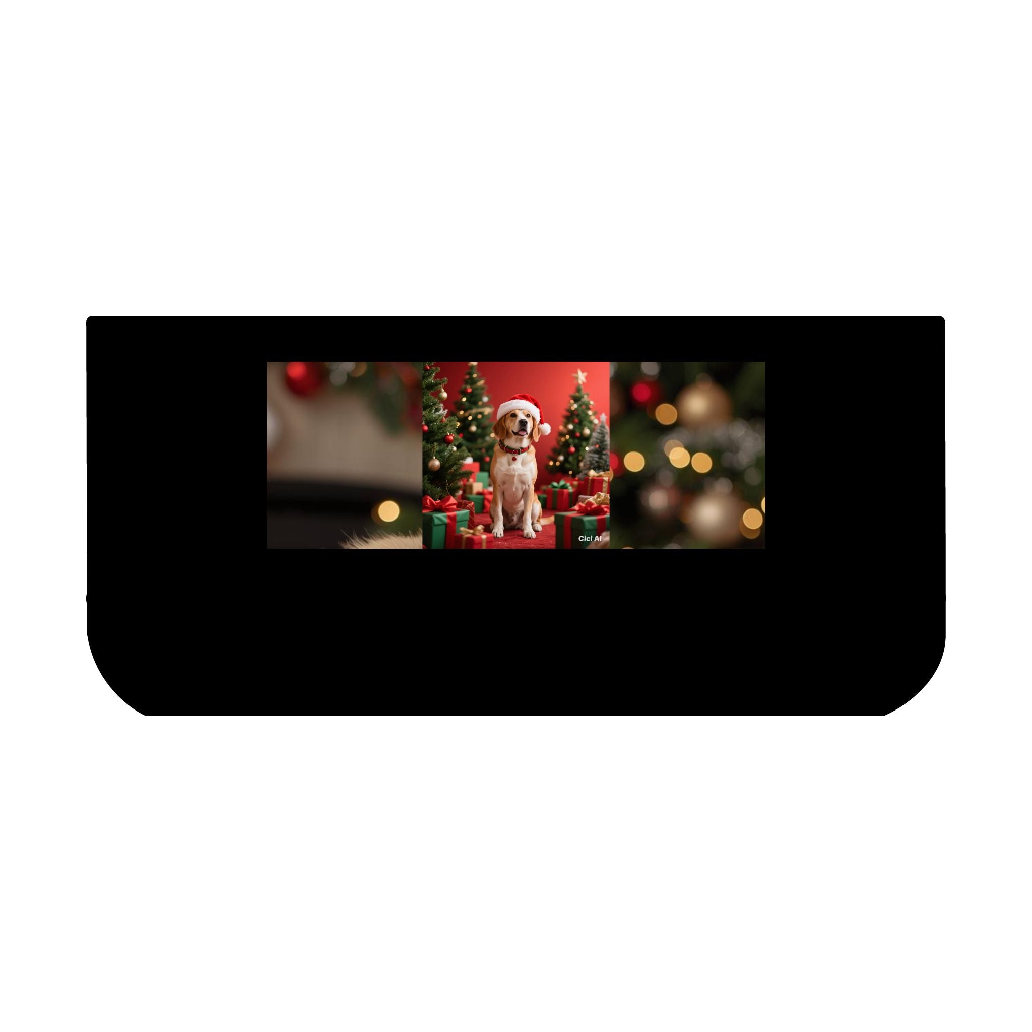 Festive Pet Bowl, 18oz | Holiday Dog Dish, Cat Food Bowl, Christmas Pet Supply, Floral Design Pet Dish, Pet Gift