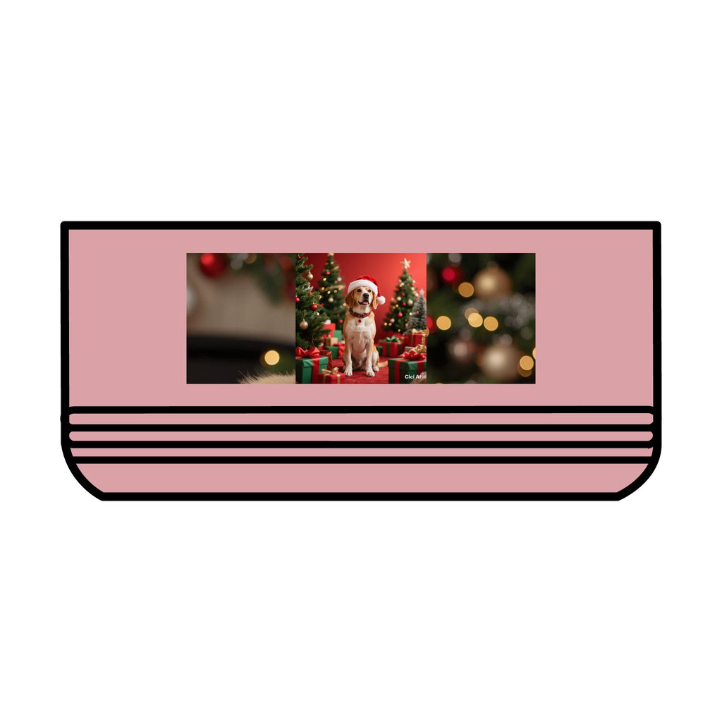 Festive Pet Bowl, 18oz | Holiday Dog Dish, Cat Food Bowl, Christmas Pet Supply, Floral Design Pet Dish, Pet Gift