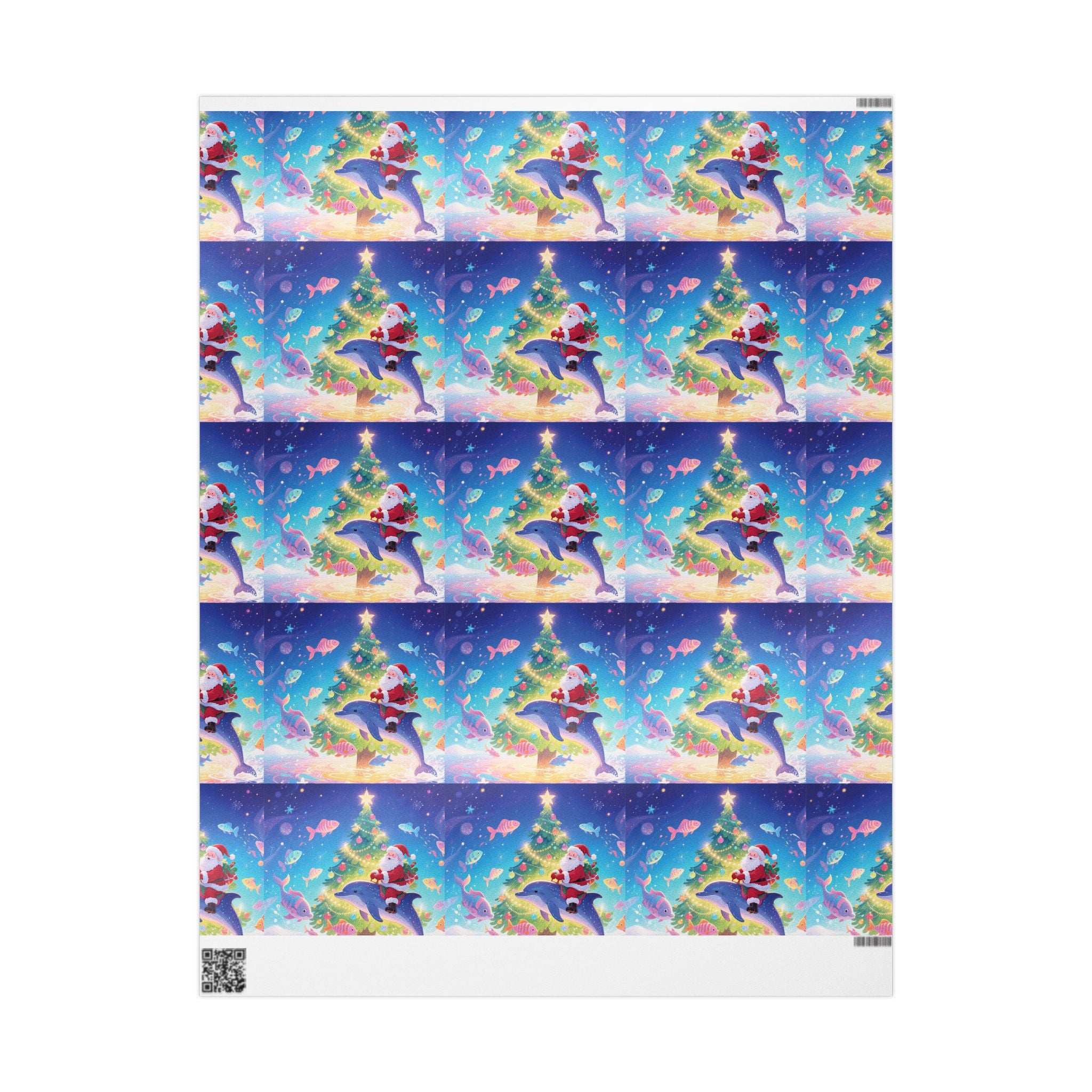 Festive Christmas Wrapping Paper, Holiday Gift Wrap, Santa Design, Party Supplies, Seasonal Decorations, Eco-friendly Paper