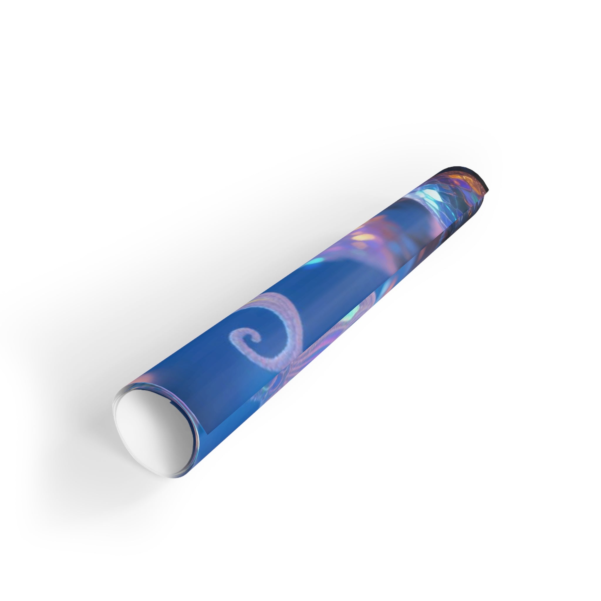 Whimsical Holiday Gift Wrapping Paper Roll, Vibrant Fish Design, Perfect for Birthdays, Christmas, Parties, Art Supplies, Blue Decor