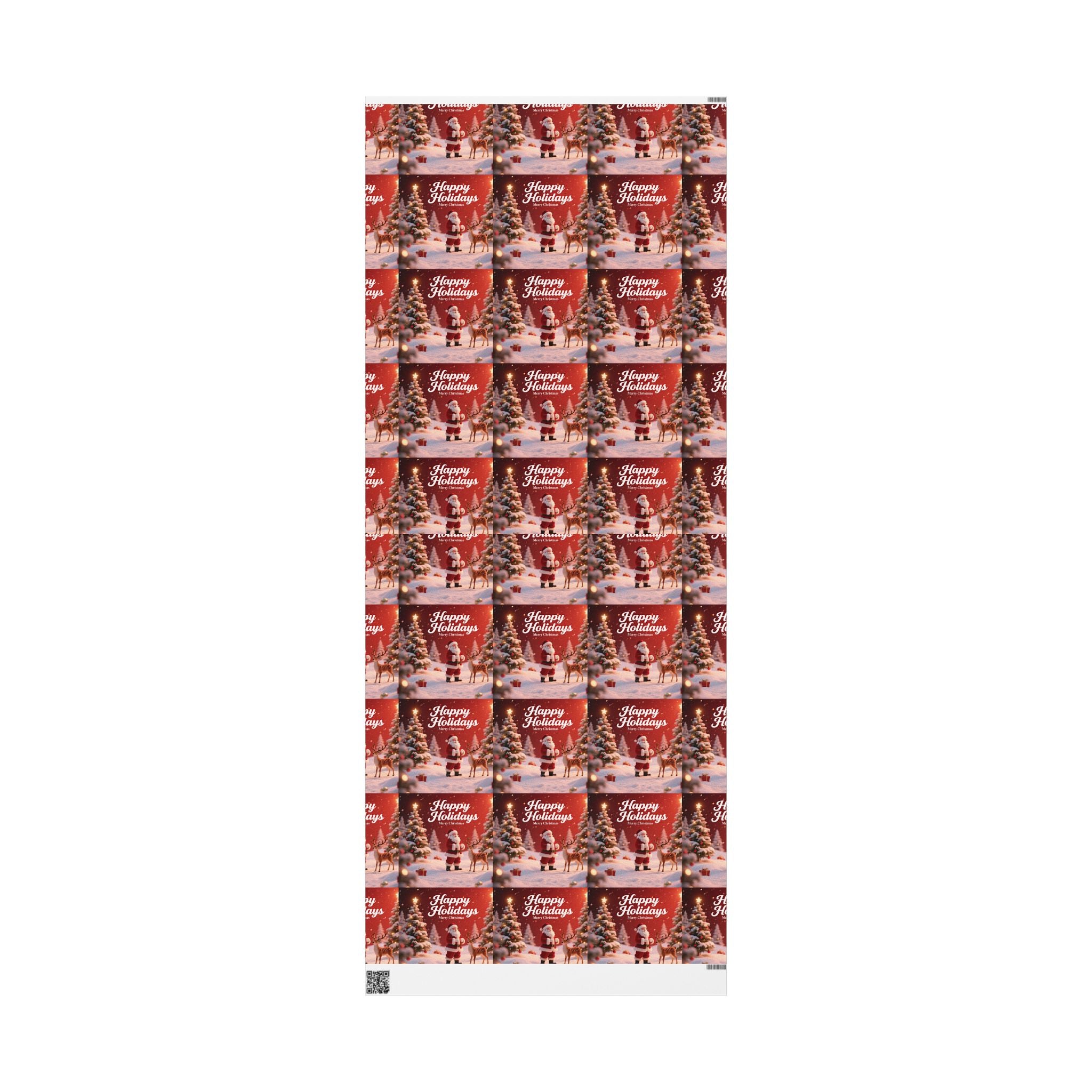 Festive Christmas Wrapping Paper, Holiday Gift Wrap, Santa Design, Party Supplies, Seasonal Decorations, Eco-friendly Paper