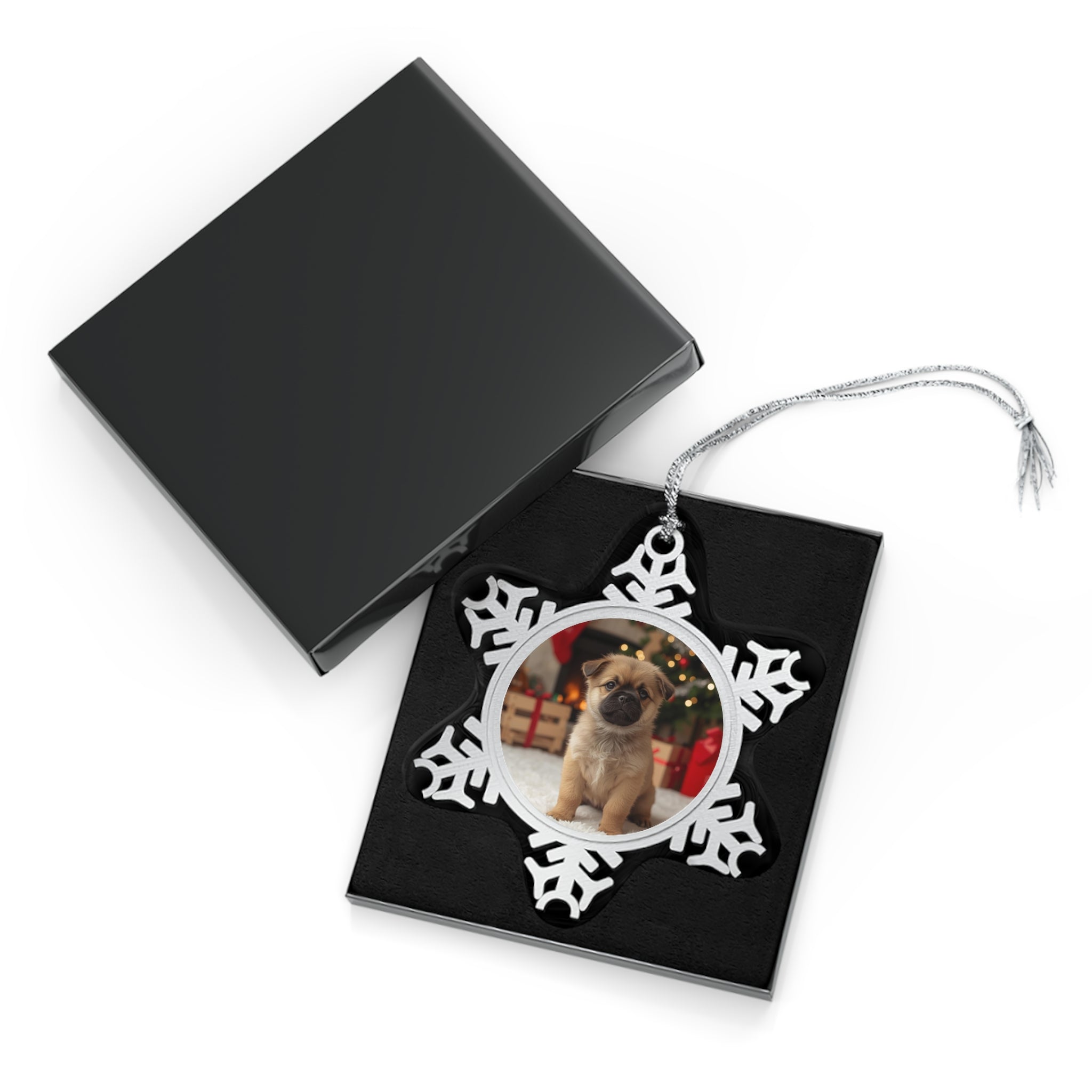 Pewter Snowflake Ornament - Personalized Holiday Keepsake, Pet Memorial, Christmas Tree Decor, Unique Gift for Dog Lovers, Custom [...]