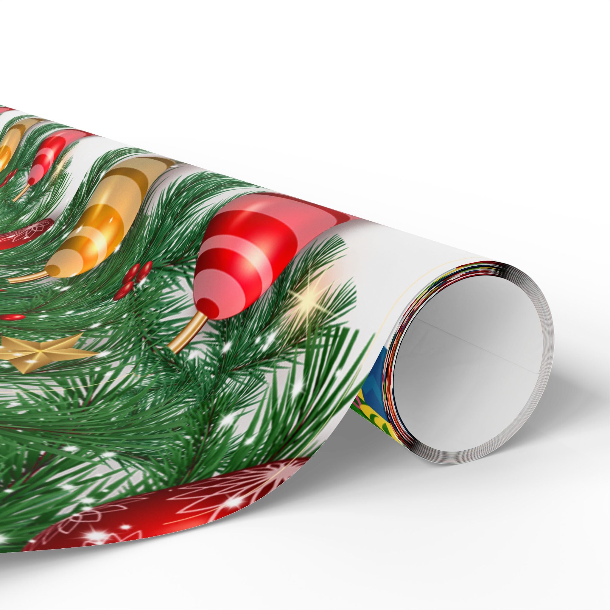 Festive Christmas Wrapping Paper, Holiday Gift Wrap, Santa Design, Party Supplies, Seasonal Decorations, Eco-friendly Paper