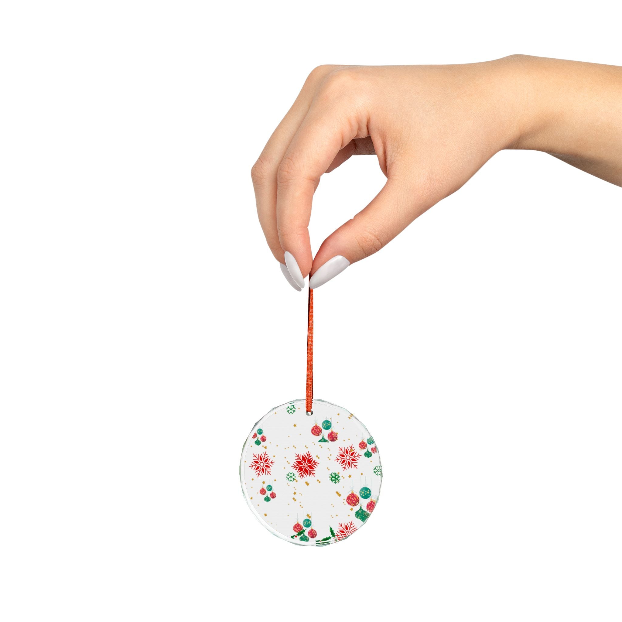 Crystal Glass Ornament - Holiday Decor, Christmas Gift, Keepsake, Seasonal Decoration, Winter Wonderland Decor