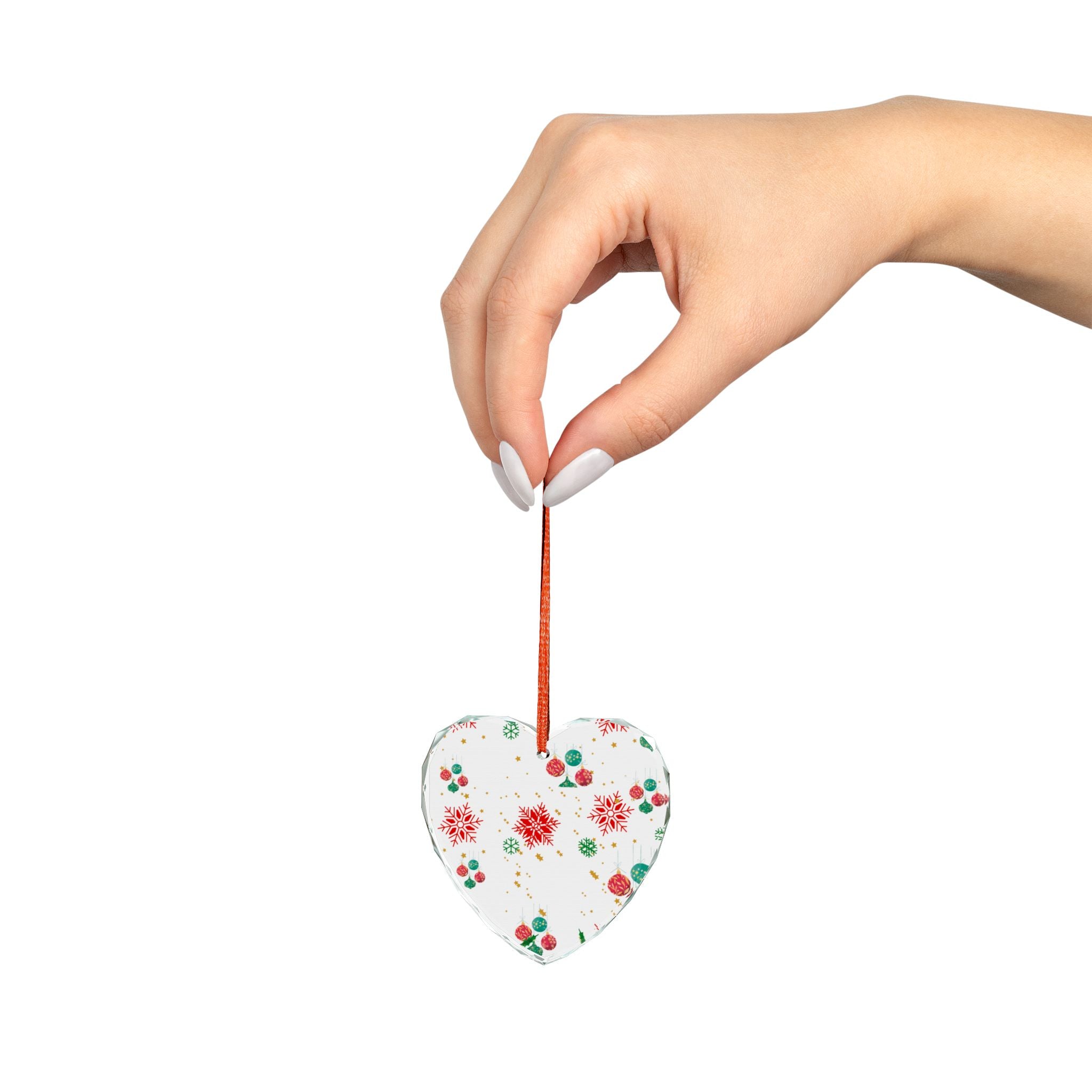 Crystal Glass Ornament - Holiday Decor, Christmas Gift, Keepsake, Seasonal Decoration, Winter Wonderland Decor